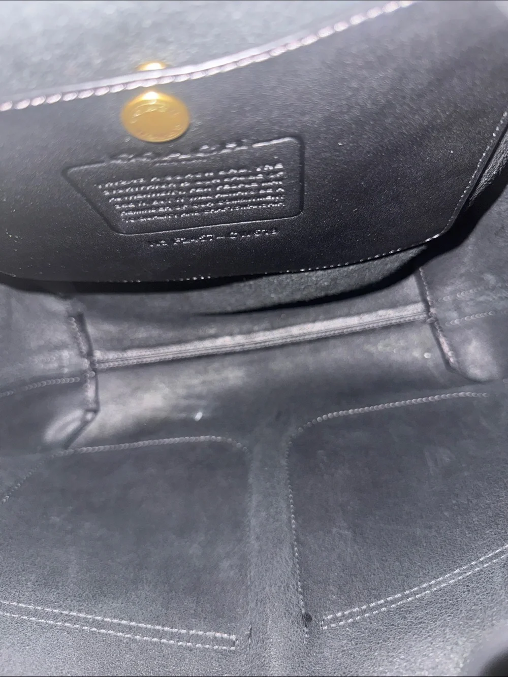 COACH New York Black Full Grain Leather Backpack | Multi-Pocket Daypack